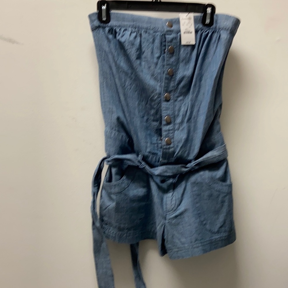 Denim romper